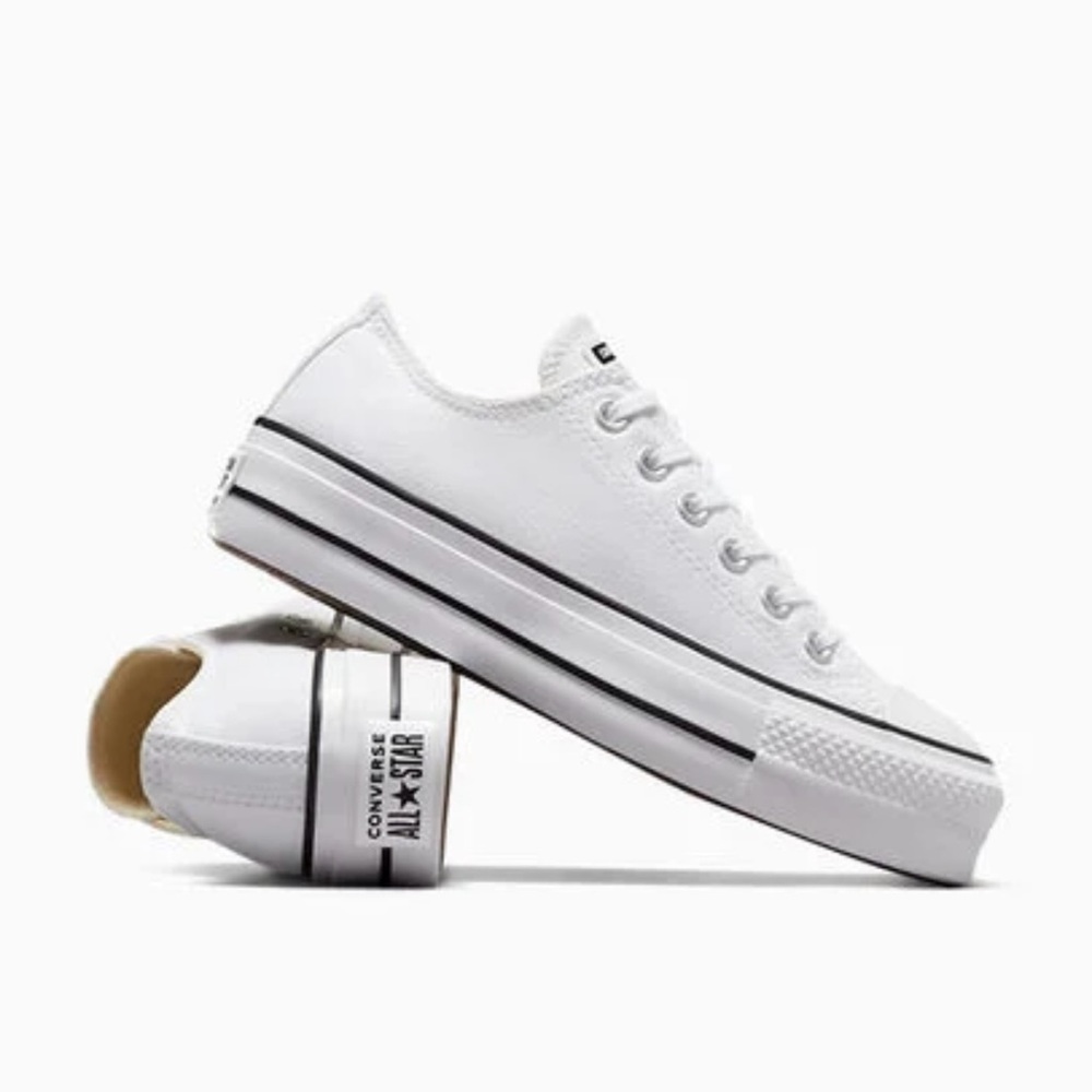Converse Women's White Platform Sneakers